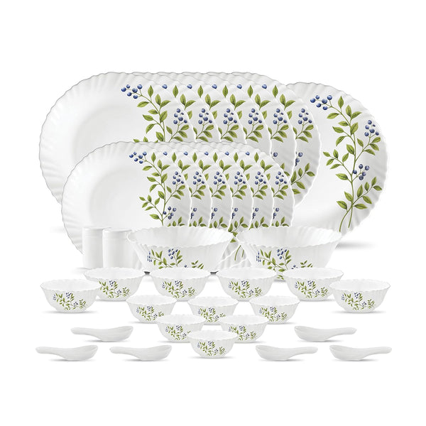 AM3964 La Opala, Novo Collection, Opal Glass Dinner Set 35 pcs