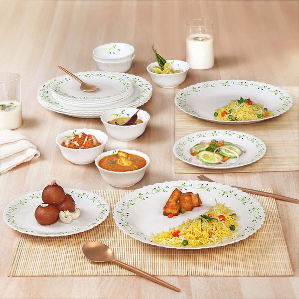 AM0637 Cello Opalware Imperial Opalware Dinner Set, 33 Units, White