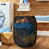 0248 Laundry Hamper Mesh Fabric For Ventilation Foldable Storage Pop Up Clothes Basket