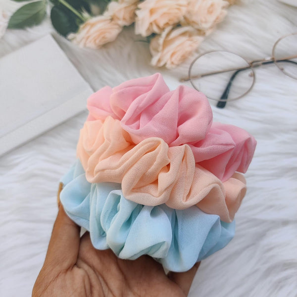 AM1283 Fabric Hair band Elastic Rubber Multicolor Color Hair Rope For Women and Girls 1pc