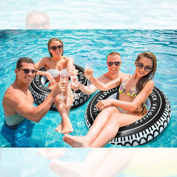 AM0387 Giant Tire Inflatable Floating Swimming Pool Tube Ring for Kids 36" inch