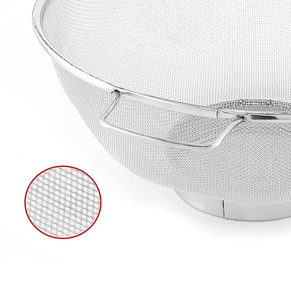 AM3575 Colander Basket With Handle 25cm Stainless Steel Basket 1 Pcs