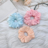 AM1283 Fabric Hair band Elastic Rubber Multicolor Color Hair Rope For Women and Girls 1pc