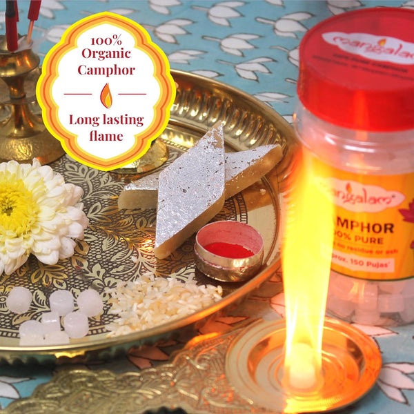 3993 Mangalam Camphor Tablet 100g Jar