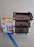 11490 Apex Small Multiuse Plastic Storage Rack Organizer 3-Tier