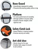 3543 Foldable 4 Step Ladder Folding Ladder for Home and Office Use Heavy Duty Performance Ladder 4 Feet