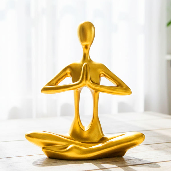 AM6234 Golden Meditation/Yoga Statue (No.2)