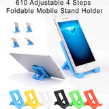 0610 Adjustable 4 Steps Foldable Mobile Stand Holder (1 pc)