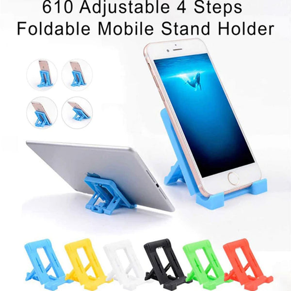 0610 Adjustable 4 Steps Foldable Mobile Stand Holder (1 pc)