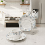 Di0363 Lp Elegant Designer Cup & Saucer Set with Stainless Steel Stand (Set of 12pc)