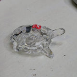 AM5388 Crystal Transparent Glass Tortoise Showpiece (Crystal - White)