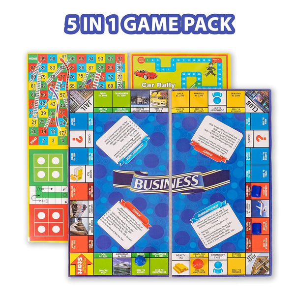 AM0409 Ratna's Business JR. Coins 5 in 1 Board Game Set