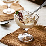 AM5995 Elegant Glass Ice Cream & Dessert Bowl 2 Pcs