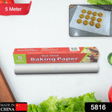 5816 Non Stick Microwave & Oven Proof Parchment Paper/ Baking Paper/ Food Wraping Paper, Easy to Tear, Easy to Clean, for Grilling, Cooking, deep Fryer, White