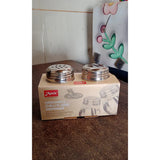 11656 Apex Oregano & Chilli Flakes Dispenser Set – 2 Pcs Plastic Spice Shaker with Stainless Steel Lid