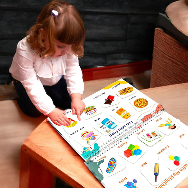 AM5786 Chhote Natkhat All in One Early Learning Velcro Book (12 Category) - For Kids Velcro Book