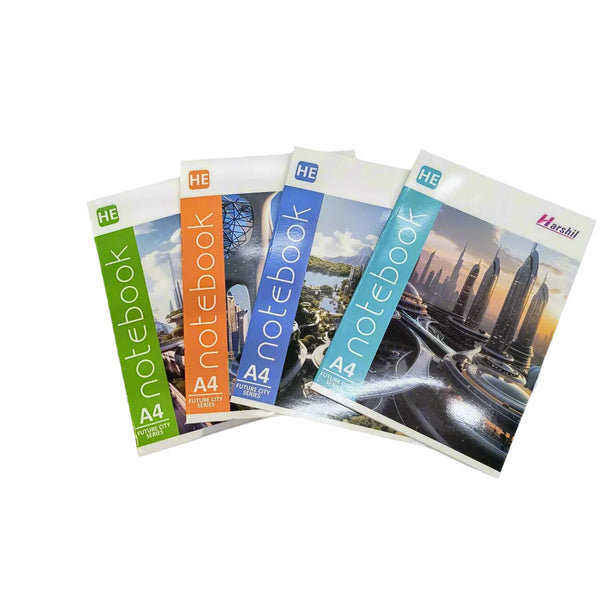 AM5496 HRS Future City Series Notebook A4 Book 172 Pages 1pc