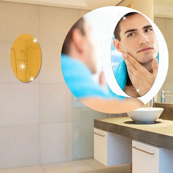 1727 Adhesive Bathroom Mirror Wall 30X20CM ((small)