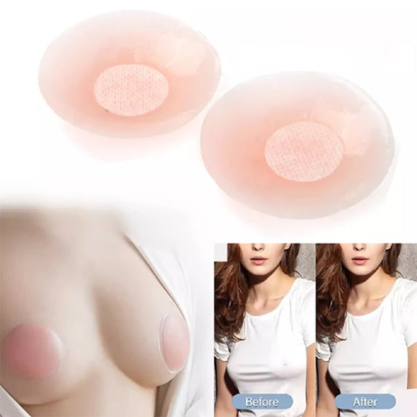 AM5486 Silicone Nipple Covers Breast Pasties No Bra Nipple Pasties Sticky Bra Petals for Modest Coverage Under Clothing-1 pair