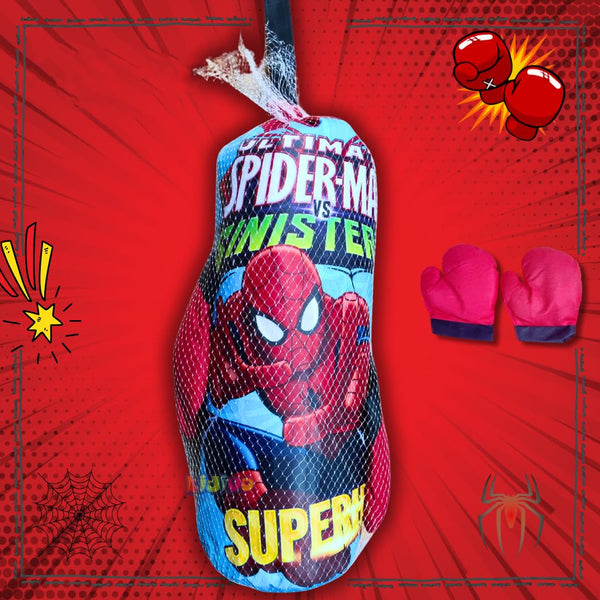 AM5585 Marvel Spiderman Boxing Set with 2 Gloves for 3-10 Years Kids