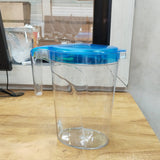 AM5663 Polyset Vega Jug - Transparent Jar with Plastic Lid, Drinking Beverage Jug