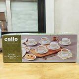 AM5671 Cello Divine Costa Multi-Design Cup & Saucer (Set of 6 Pcs)