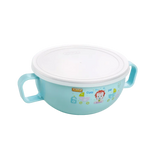 AM0524 Baby Meal BowlAir Tight Stainless Steel Baby Feeding Bowl | BPA Free | Stay Warm Bowl with Spoon | Food Remains Warm- 550ML Capacity (Beige)