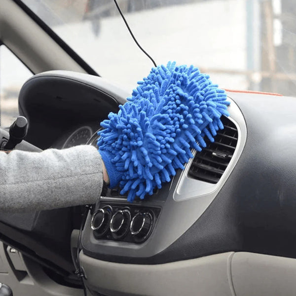 0711 Single sided microfiber hand glove duster