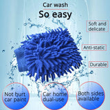 0711 Single sided microfiber hand glove duster
