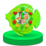 AM5196 Learing Clock, Shape Sorting Clock Puzzle, Teaches Time, Shapes and Numbers Preschool Toys (3 Years & Above, Multicolour)