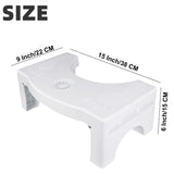 6005A PLASTIC NON-SLIP FOLDING TOILET SQUAT STOOL - WHITE COLOR