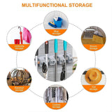 0199 5-Layer Multipurpose Wall Mounted Organizer Mop And Broom Holder