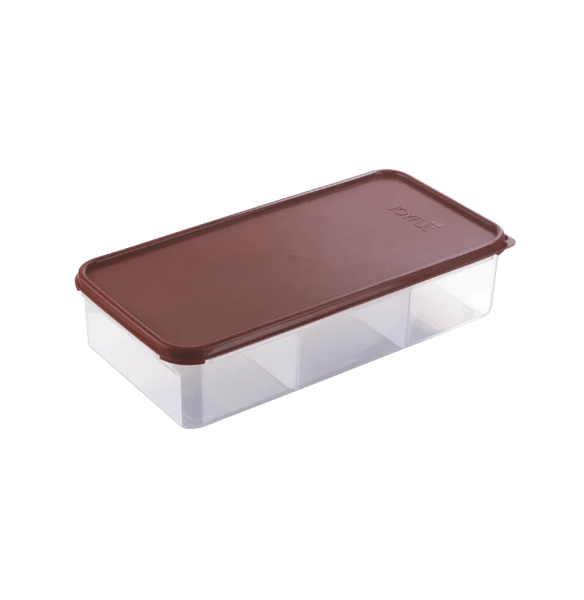 AM3950 Joyful Fridge Container With Partition Jumbo (Multicolor)