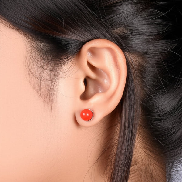 AM5763 Fashion Small Stone Earrings for Girls - Multicolour (1 Pair)