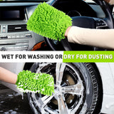 0711 Single sided microfiber hand glove duster