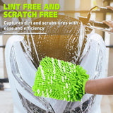 0711 Single sided microfiber hand glove duster