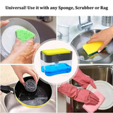 1264 Dish Soap Dispenser and Sponge Holder for Kitchen Sink