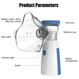AM5414 Handheld Nebuliser Machine, Rechargeable Portable Nebulizer with Mouthpiece and 2 Masks for Adults & Kids (Pack of 5 Pcs)