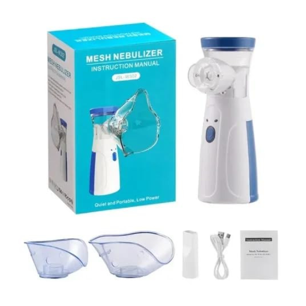 AM5414 Handheld Nebuliser Machine, Rechargeable Portable Nebulizer with Mouthpiece and 2 Masks for Adults & Kids (Pack of 5 Pcs)