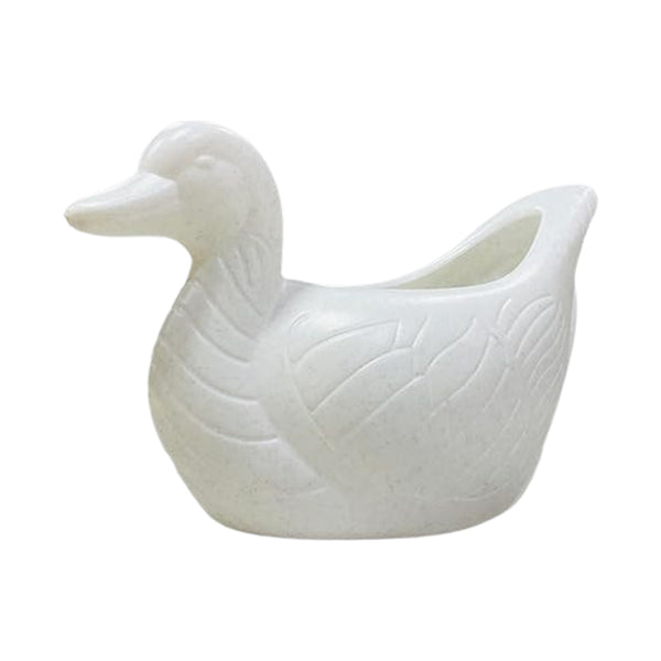 AM0854 White Duck Flower Plastic Pot, Home,Gardening decoret