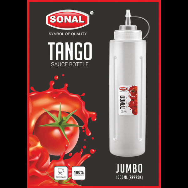 AM5728 Sonal Sauce Tango Squeeze Bottle (Jumbo) - For Chatni, Vinegar, Oil, Dispenser Bottles