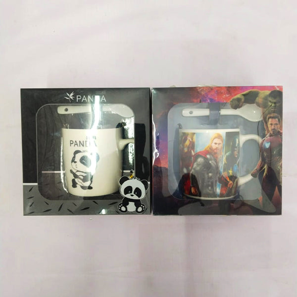 AM5353 Multi-Design Children's Set Of Coffee Cup And Spoon (Pack Of 1)