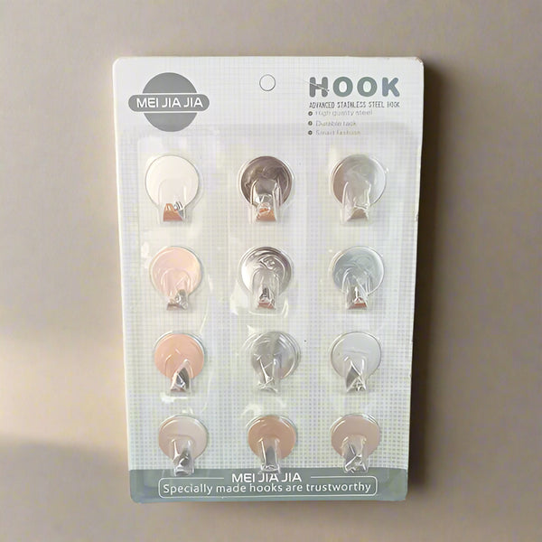 AM5263 Advanced Stainless Steel Round Hook - Pack of 12 Pcs