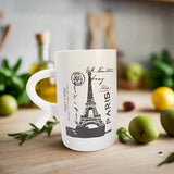 AM5397 Paris City Printed Ceramic Coffee Mug for Tea, Coffee, Milk, Beverage - 1 Pcs