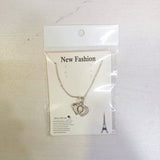 AM5758 Multi-Design Silver-Plated One Layer Chain And Pendant Set of 1 Pc