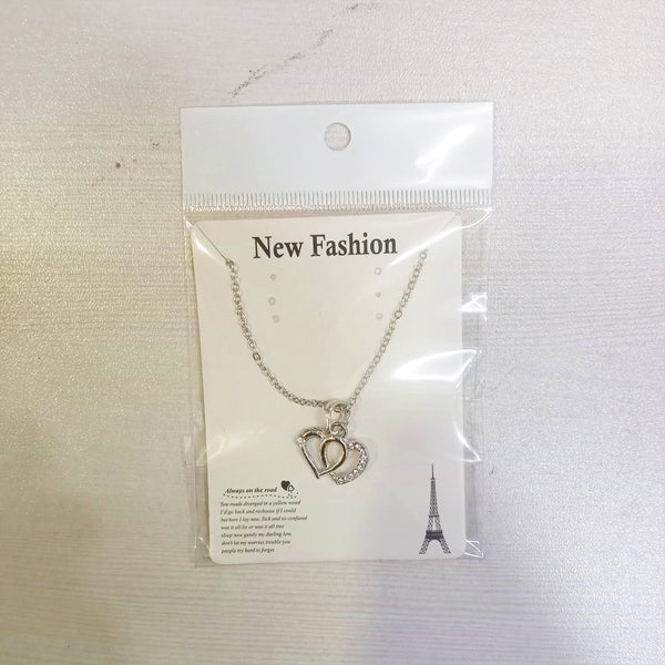 AM5758 Multi-Design Silver-Plated One Layer Chain And Pendant Set of 1 Pc