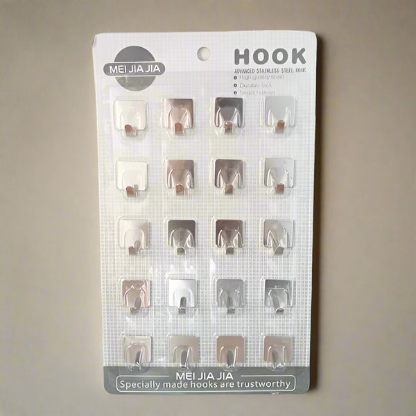 AM5266 Advanced Stainless Steel Square Hook - Pack of 20 Pcs