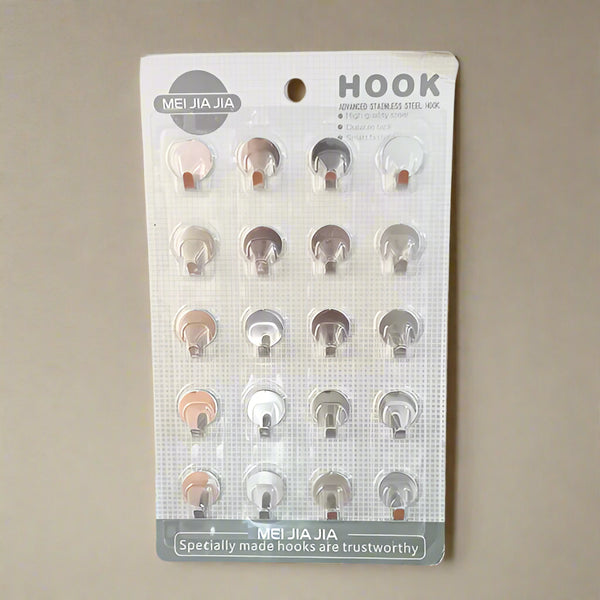 AM5265 Advanced Stainless Steel Round Hook - Pack of 20 Pcs