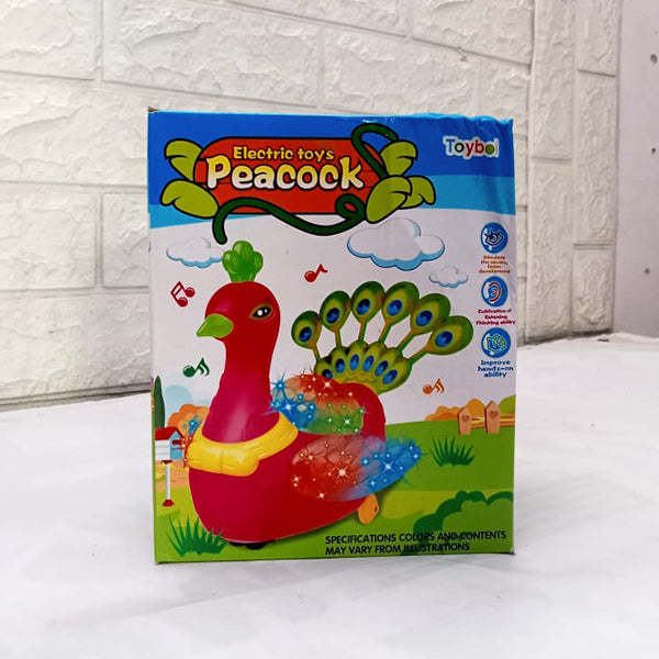 AM5183 Electric Peacock Bump and Go Toy 3D Lights and Music | Toys for Toddlers