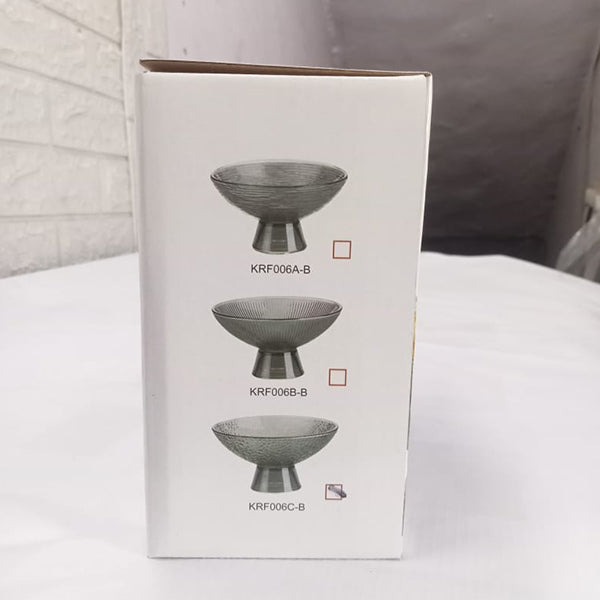 AM5401 Karbon Glass Bowl Set of 1 Pcs - KRF006C-B